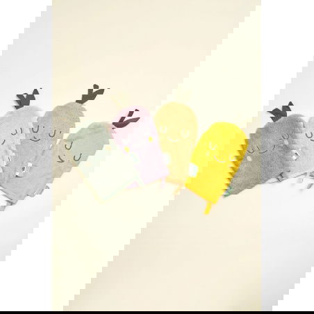 Lot de 2 gants de toilette | Mandarine - The cotton cloud