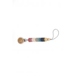 Attache-tétine en silicone | Rose