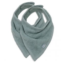 2 bavoirs bandana éponge | Sea green