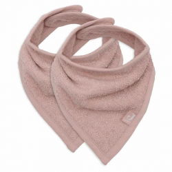 2 bavoirs bandana éponge | Wild rose