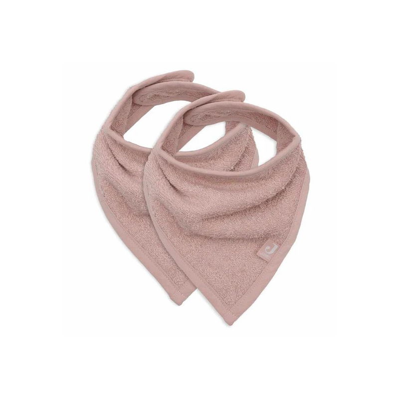 2 bavoirs bandana éponge | Wild rose - Jollein