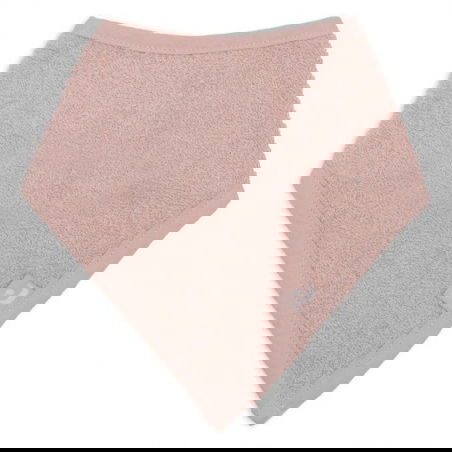 2 bavoirs bandana éponge | Wild rose - Jollein