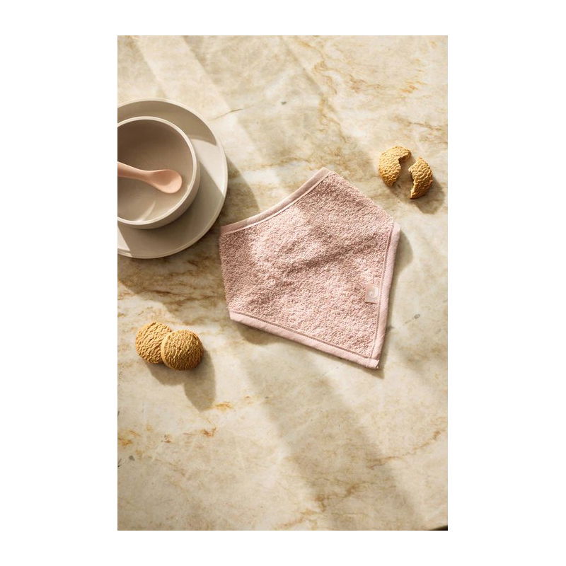 2 bavoirs bandana éponge | Wild rose