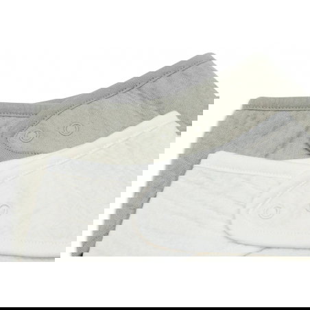 2 bavoirs bandana gaze | Olive green et Oatmeal - Jollein