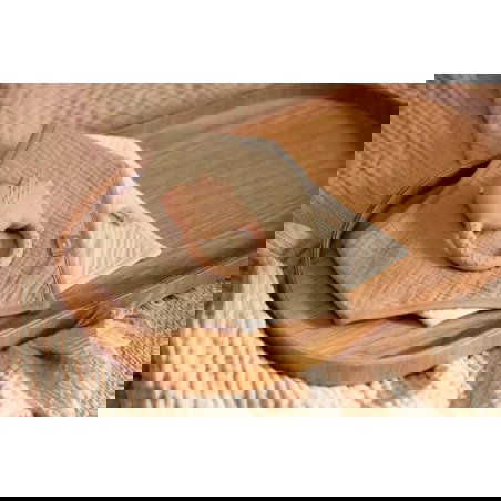 2 bavoirs bandana gaze | Olive green et Oatmeal - Jollein