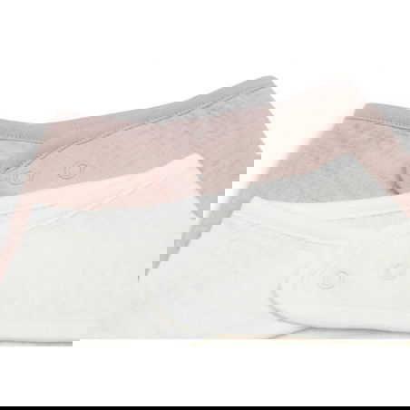 2 bavoirs bandana gaze | Wild rose et Oatmeal - Jollein