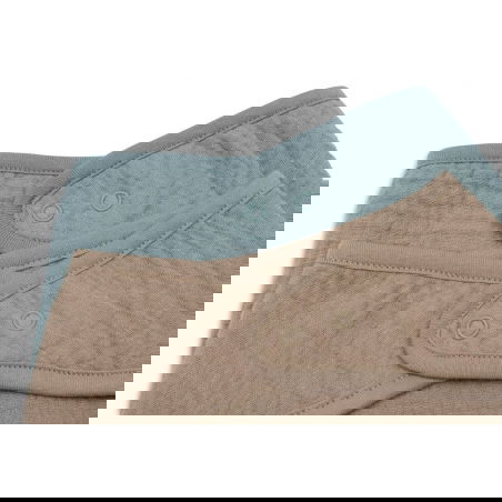 2 bavoirs bandana gaze | Sea green et biscuit - Jollein