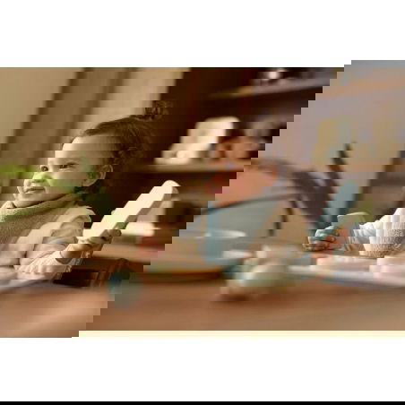 2 bavoirs bandana gaze | Sea green et biscuit - Jollein