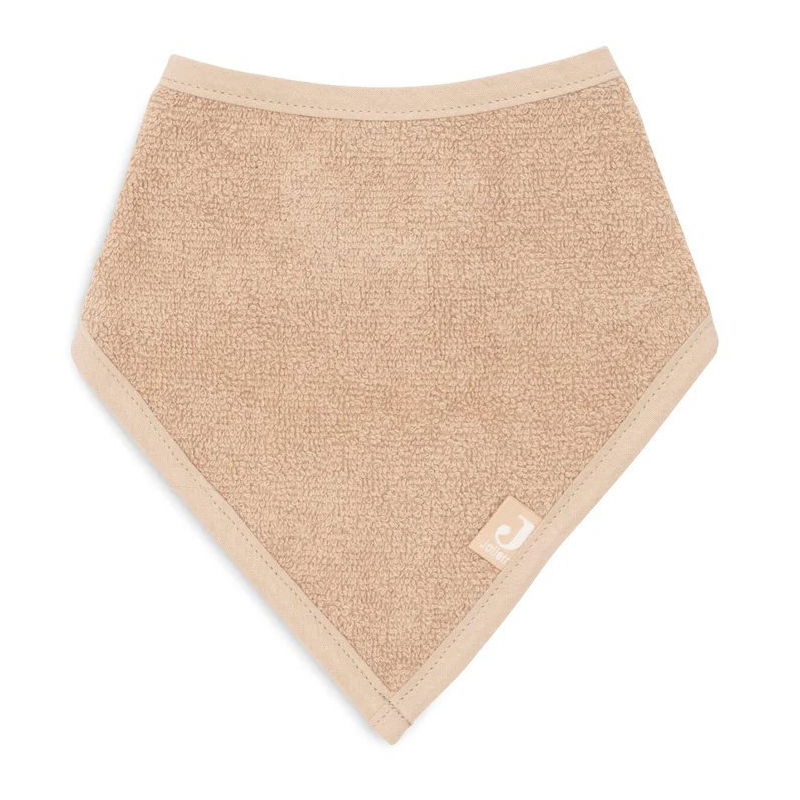 2 bavoirs bandana éponge | Biscuit
