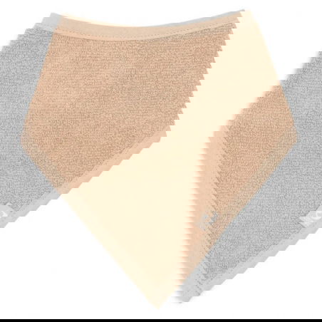 2 bavoirs bandana éponge | Biscuit - Jollein