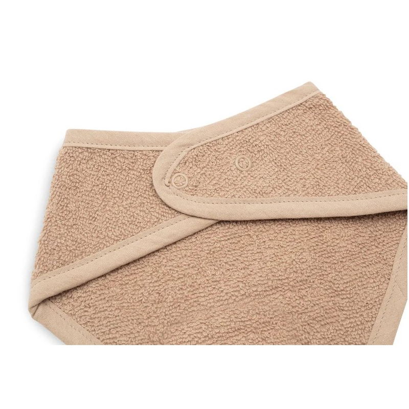 2 bavoirs bandana éponge | Biscuit