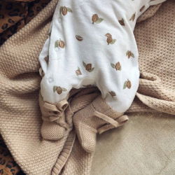 Chaussons en laine | Noisette