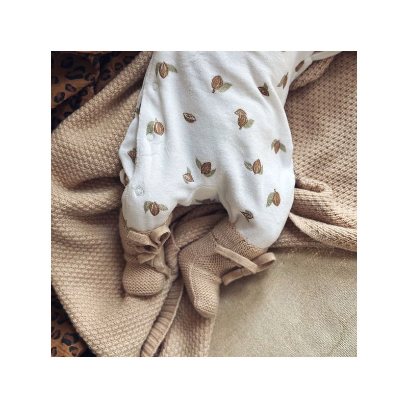 Chaussons en laine | Noisette