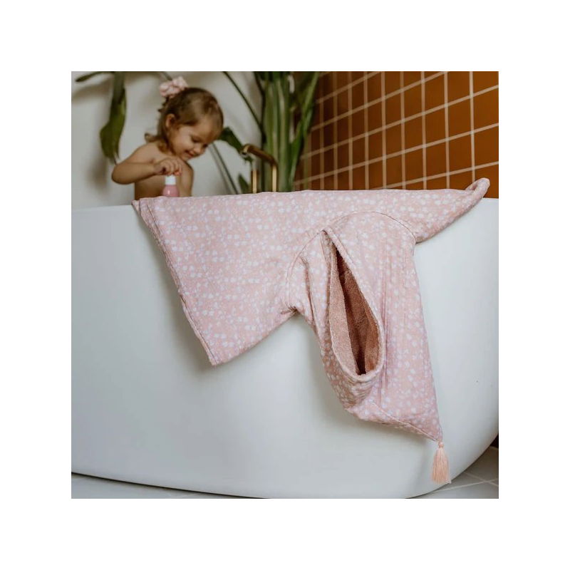 Poncho de bain | Bloom Blush 4-8 ans