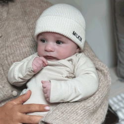 Bonnet de naissance en laine | Milk