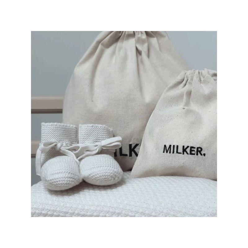 Bonnet de naissance en laine | Milk