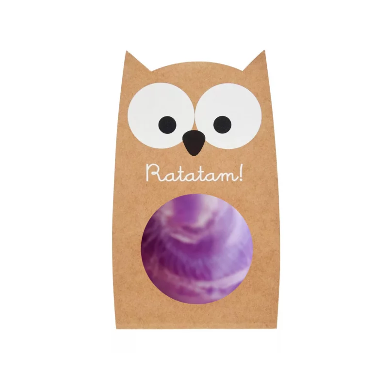 Balle rebondissante marbrée hibou | Violet