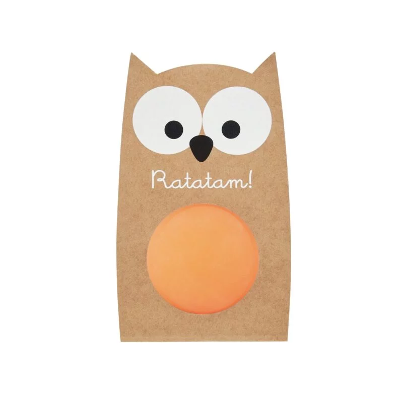 Balle rebondissante hibou | Orange
