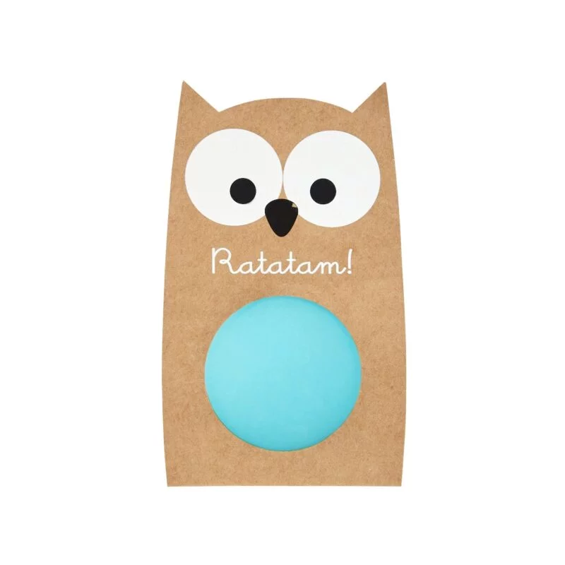 Balle rebondissante hibou | Bleu