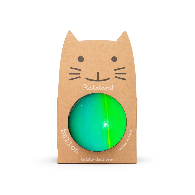 Ballon bubble gum 15 cm | Vert et jaune - Ratatam