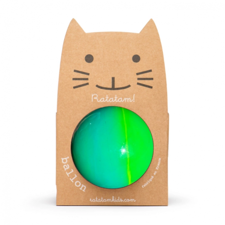 Ballon bubble gum 15 cm | Vert et jaune - Ratatam