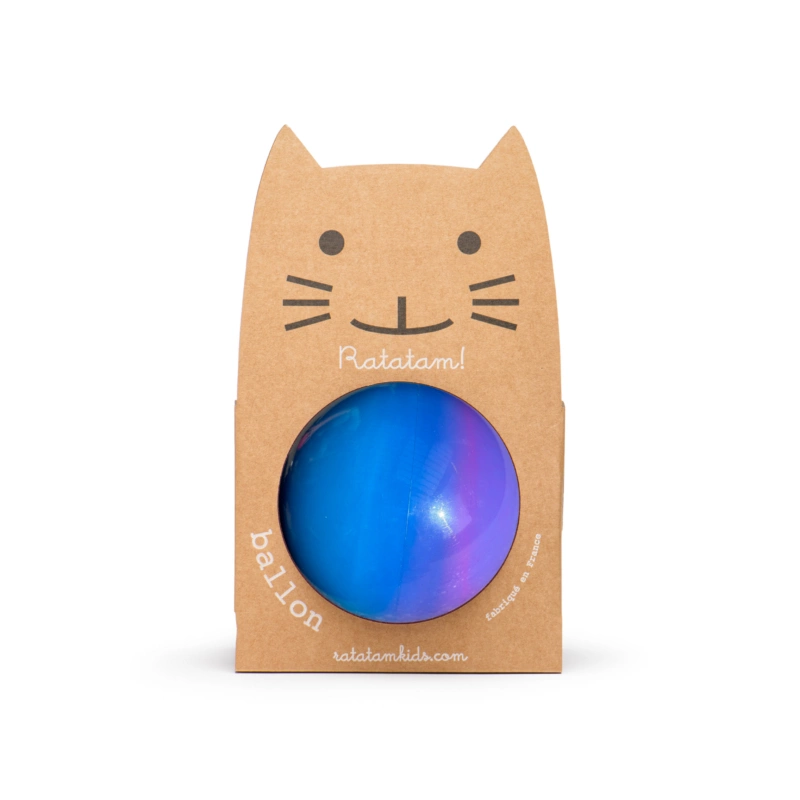 Ballon bubble gum 15 cm | Bleu et violet - Ratatam