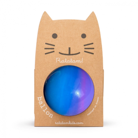 Ballon bubble gum 15 cm | Bleu et violet - Ratatam
