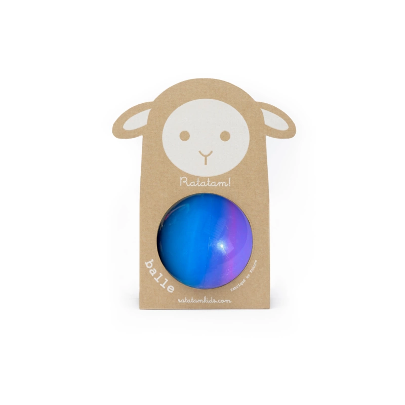 Ballon bubble gum 10 cm | Bleu et violet - Ratatam