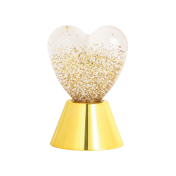 Lampe coeur Paillettes | Doré