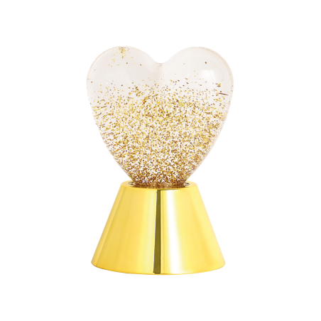 Lampe coeur Paillettes | Doré - Sélection déco