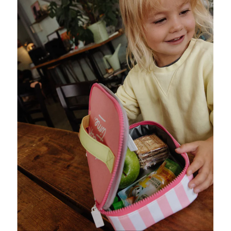 Sac goûter | Pink stripes