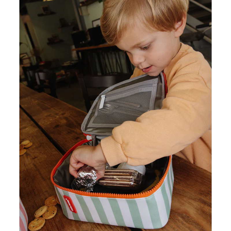Sac repas | Green stripes