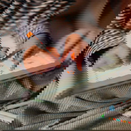 Marqueurs fluorescents - Bleu, rouge, violet, jaune - Kidywolf