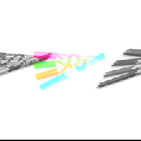 Marqueurs fluorescents - Vert, orange, bleu et rose - Kidywolf