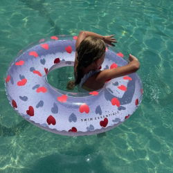 Bouée de bain 90 cm | Lila Hearts
