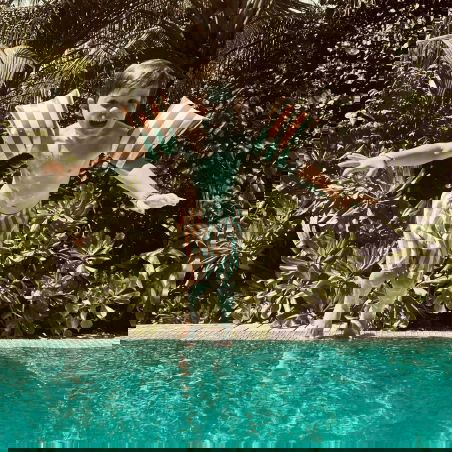 Brassards | Rayures moutarde - Swim Essentials