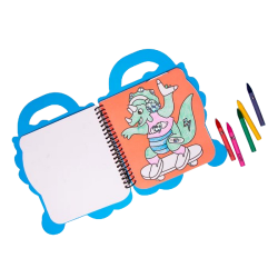 Super coloring & stickers book | Dino