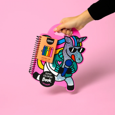Super coloring & stickers book | Licorne - OMY Super coloring & stickers book | Licorne - OMY