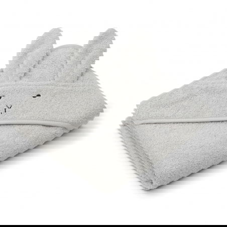 Petite cape de bain coton bio | Lapin gris - Liewood Petite cape de bain coton bio | Lapin gris - Liewood