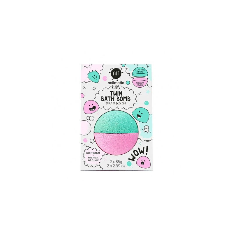 Boule de bain Duo | Rose et Vert Lagon