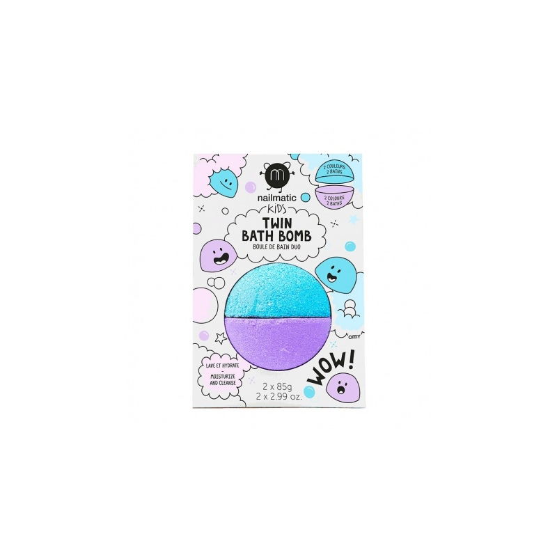 Boule de bain Duo | Bleu et Violet - Nailmatic