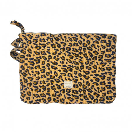 Pochette d'ordinateur 15' | Leopard Camel - Bëllemme