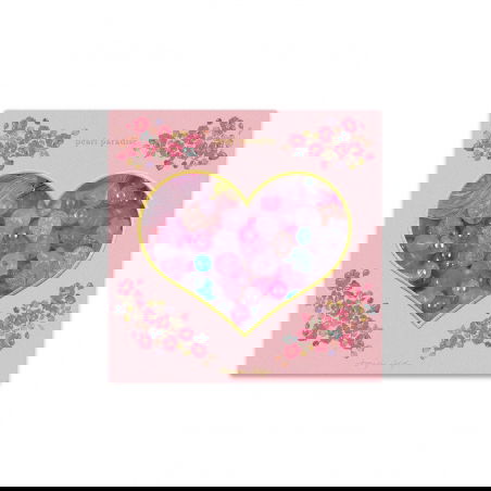 Boîte de perles | Bleu et rose - Konges Slojd