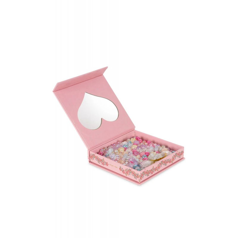 Boîte de perles | Bleu et rose