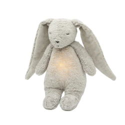 Peluche Lapin Veilleuse Musicale 2.0 | Gris minéral