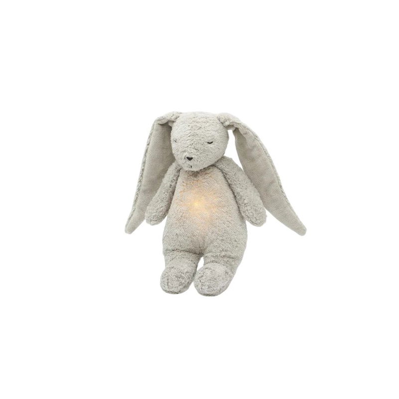 Peluche Lapin Veilleuse Musicale | Gris minéral