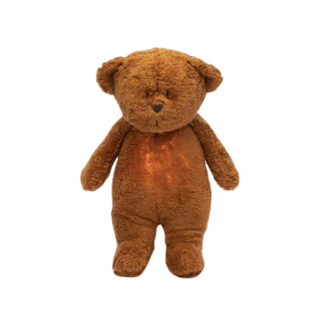 Peluche Ourson Veilleuse Musicale 2.0 | Caramel - Moonie