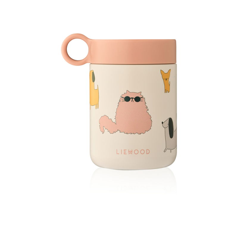 Pot alimentaire isotherme Kian | Cats and dogs - Liewood