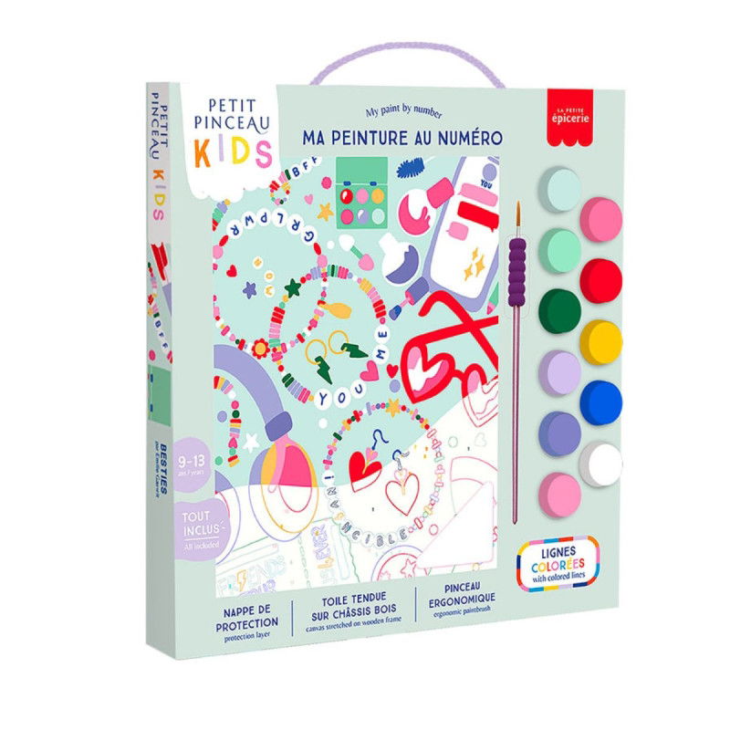 Coffret de peinture au numéro enfant | Besties - La petite épicerie