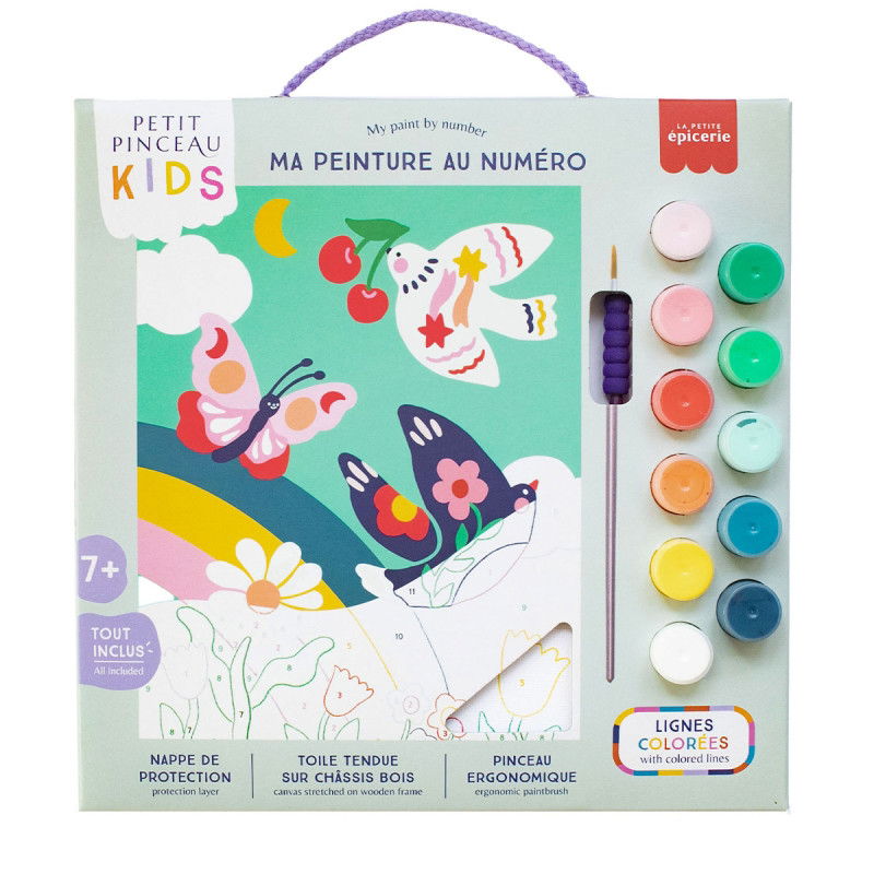Coffret de peinture au numéro enfant | Printemps - La petite épicerie